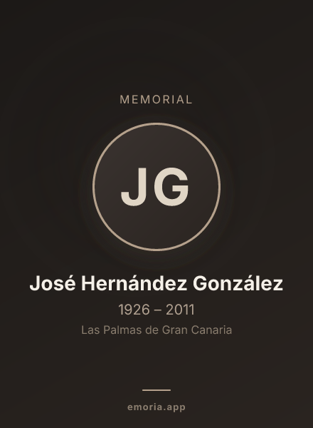 Memorial portrait of José Hernández González