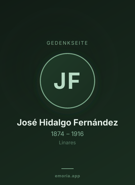 Gedenkportrait von José Hidalgo Fernández