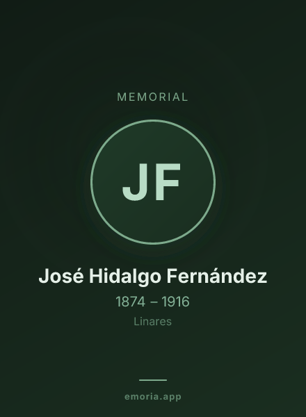 Memorial portrait of José Hidalgo Fernández