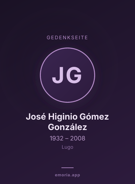 Gedenkportrait von José Higinio Gómez González