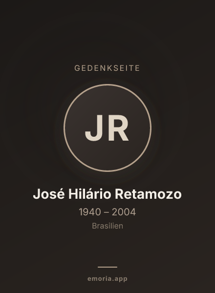 Gedenkportrait von José Hilário Retamozo