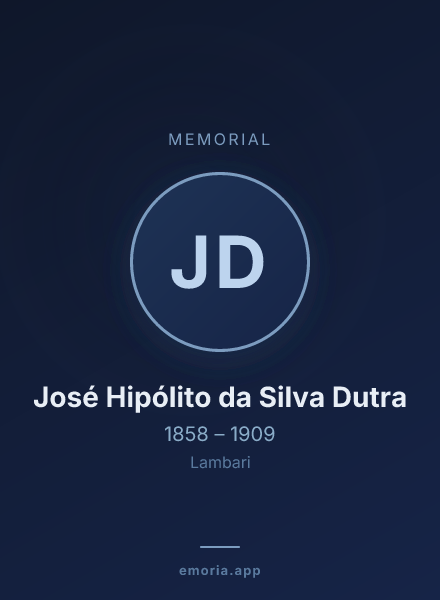 Memorial portrait of José Hipólito da Silva Dutra