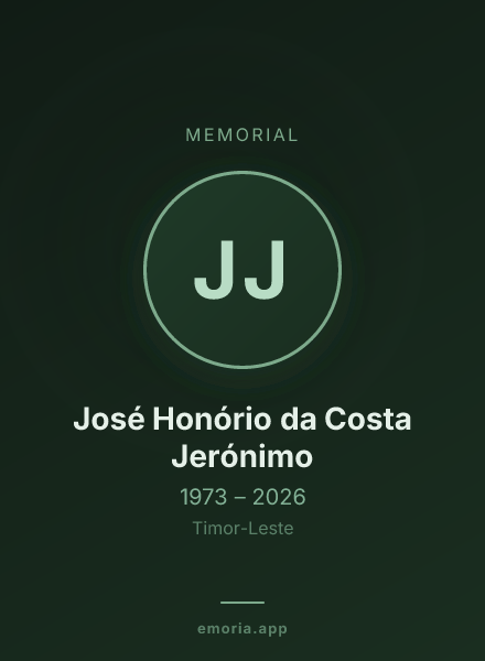 Memorial portrait of José Honório da Costa Jerónimo