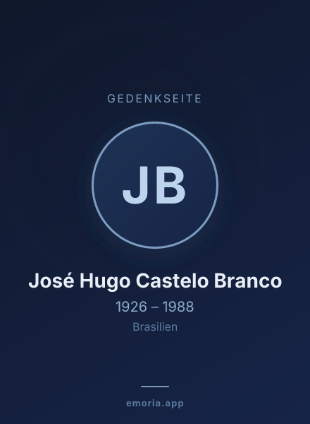 Gedenkportrait von José Hugo Castelo Branco