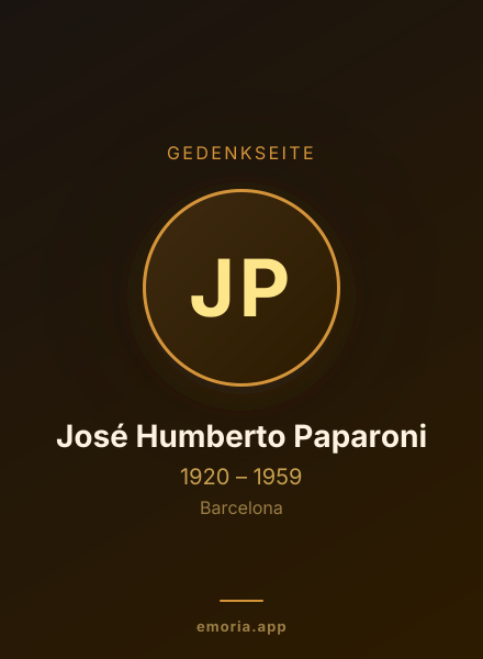 Gedenkportrait von José Humberto Paparoni