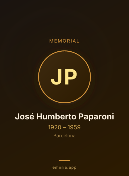 Memorial portrait of José Humberto Paparoni