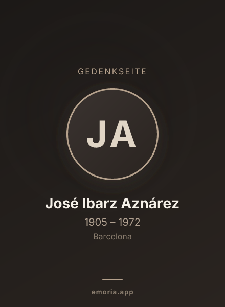 Gedenkportrait von José Ibarz Aznárez