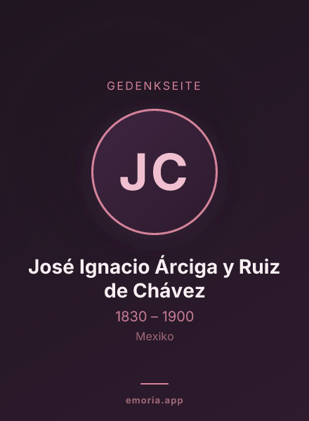 Gedenkportrait von José Ignacio Árciga y Ruiz de Chávez