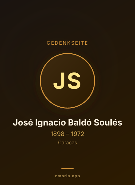 Gedenkportrait von José Ignacio Baldó Soulés