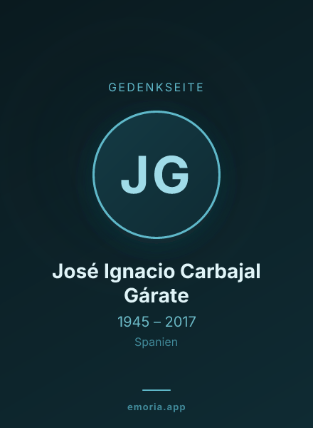 Gedenkportrait von José Ignacio Carbajal Gárate