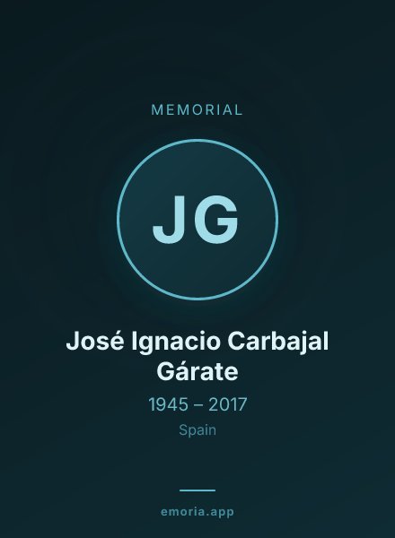 Memorial portrait of José Ignacio Carbajal Gárate