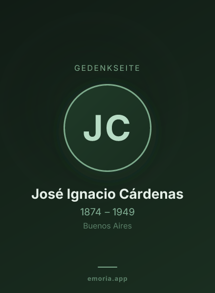 Gedenkportrait von José Ignacio Cárdenas