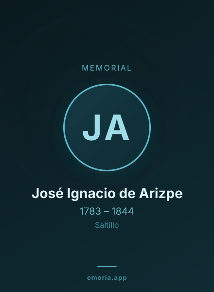 Memorial portrait of José Ignacio de Arizpe