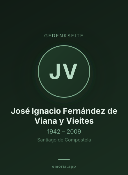 Gedenkportrait von José Ignacio Fernández de Viana y Vieites