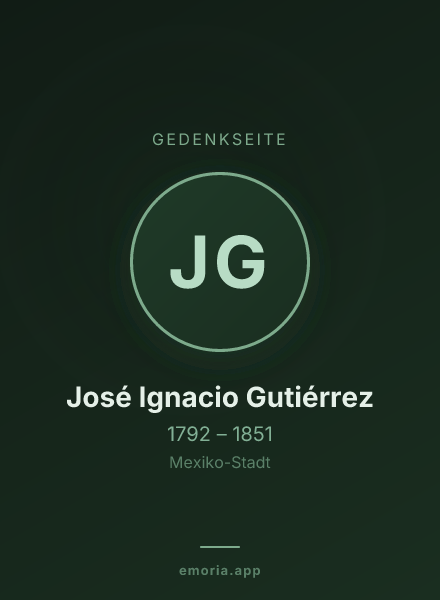Gedenkportrait von José Ignacio Gutiérrez