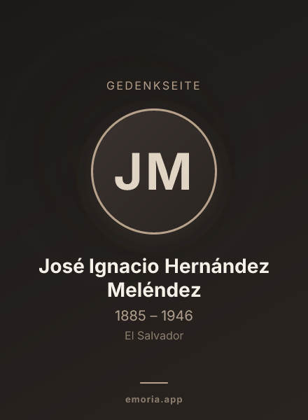 Gedenkportrait von José Ignacio Hernández Meléndez
