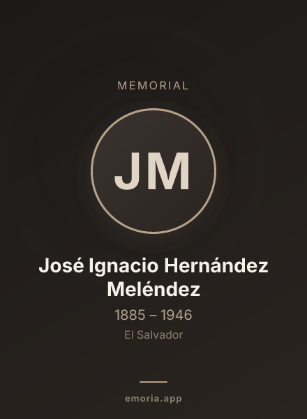 Memorial portrait of José Ignacio Hernández Meléndez