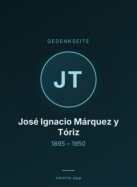 Gedenkportrait von José Ignacio Márquez y Tóriz