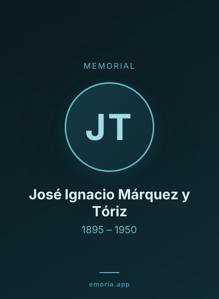 Memorial portrait of José Ignacio Márquez y Tóriz