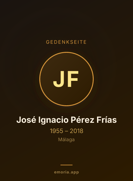 Gedenkportrait von José Ignacio Pérez Frías