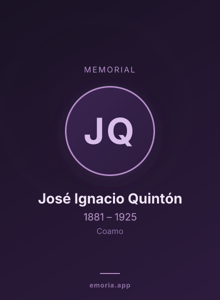 Memorial portrait of José Ignacio Quintón