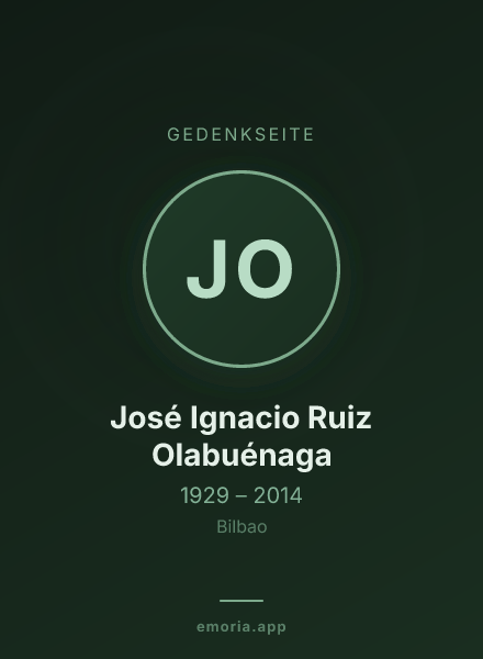 Gedenkportrait von José Ignacio Ruiz Olabuénaga