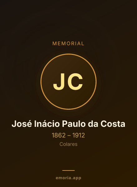 Memorial portrait of José Inácio Paulo da Costa