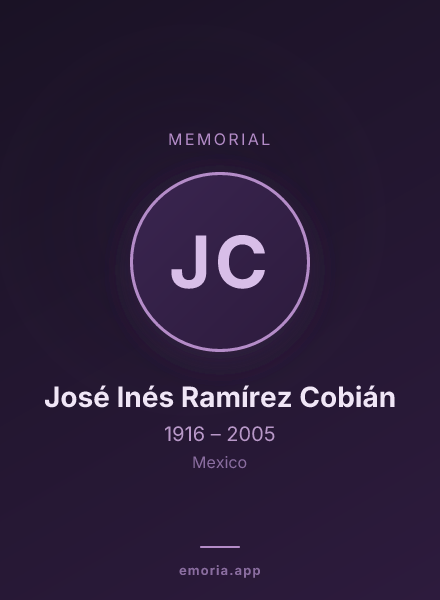 Memorial portrait of José Inés Ramírez Cobián