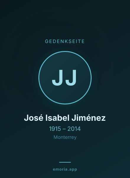Gedenkportrait von José Isabel Jiménez