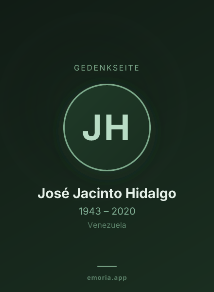 Gedenkportrait von José Jacinto Hidalgo