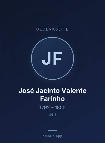 Gedenkportrait von José Jacinto Valente Farinho
