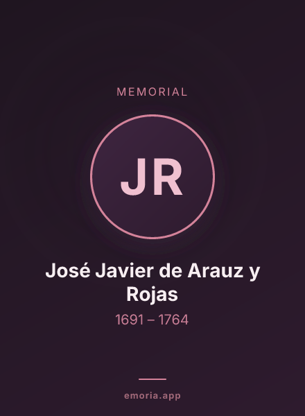 Memorial portrait of José Javier de Arauz y Rojas