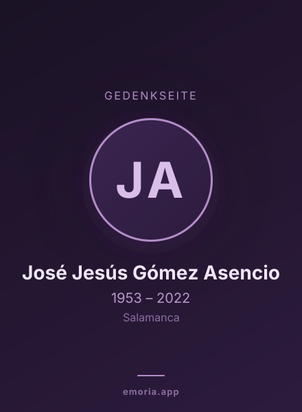 Gedenkportrait von José Jesús Gómez Asencio