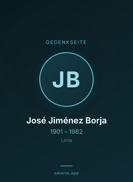 Gedenkportrait von José Jiménez Borja