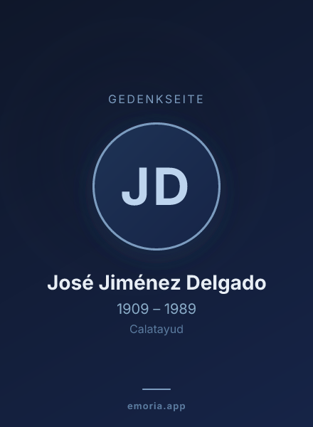 Gedenkportrait von José Jiménez Delgado