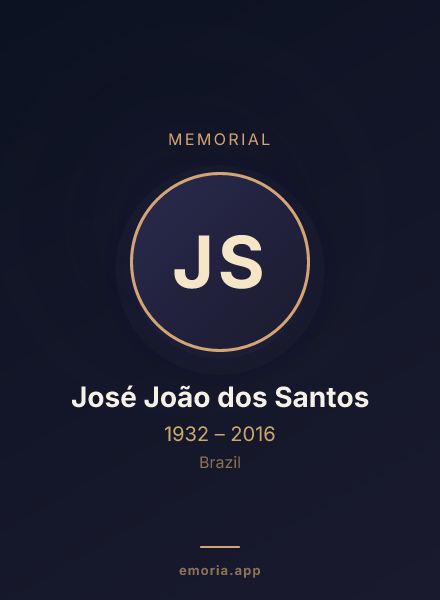 Memorial portrait of José João dos Santos