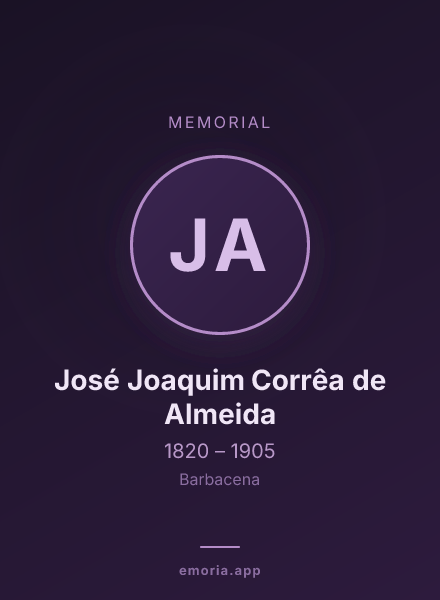 Memorial portrait of José Joaquim Corrêa de Almeida