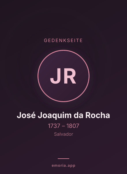 Gedenkportrait von José Joaquim da Rocha