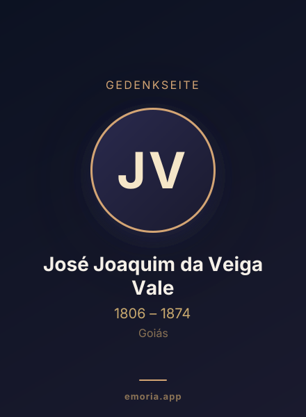 Gedenkportrait von José Joaquim da Veiga Vale