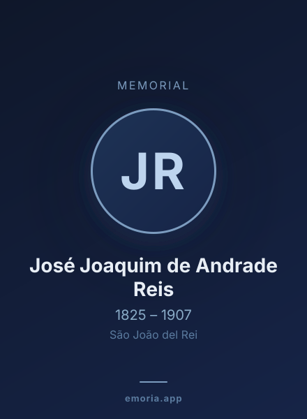 Memorial portrait of José Joaquim de Andrade Reis