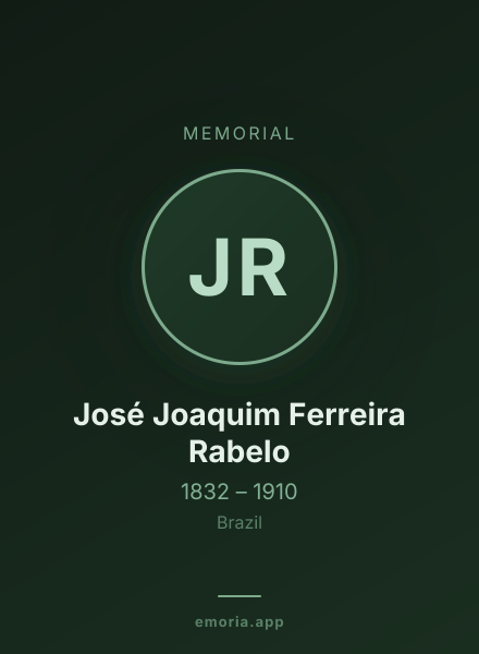 Memorial portrait of José Joaquim Ferreira Rabelo