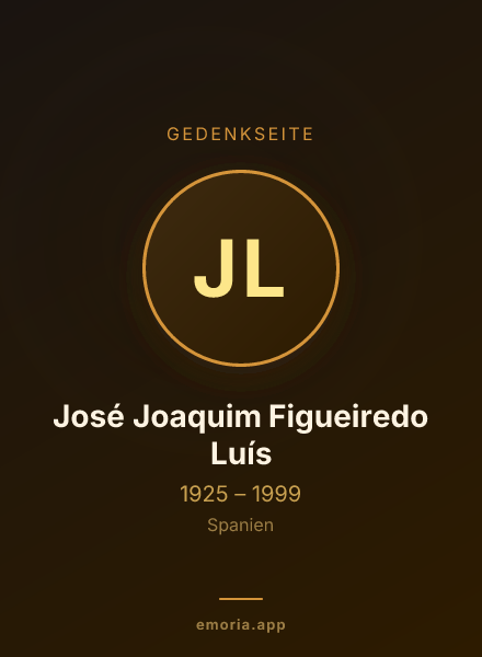 Gedenkportrait von José Joaquim Figueiredo Luís