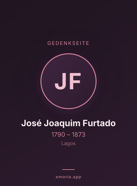 Gedenkportrait von José Joaquim Furtado