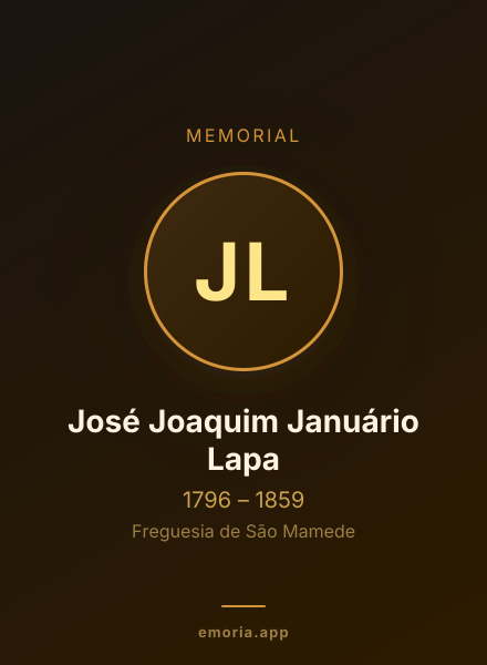 Memorial portrait of José Joaquim Januário Lapa