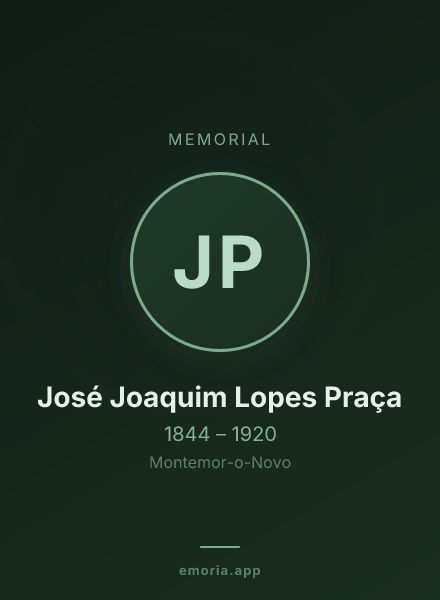 Memorial portrait of José Joaquim Lopes Praça