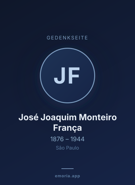 Gedenkportrait von José Joaquim Monteiro França
