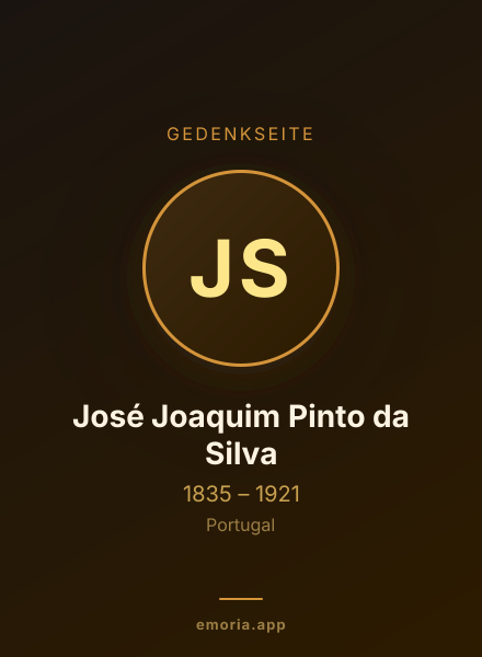 Gedenkportrait von José Joaquim Pinto da Silva
