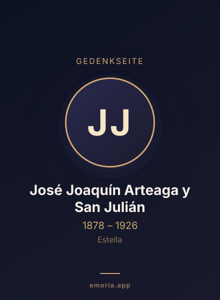 Gedenkportrait von José Joaquín Arteaga y San Julián
