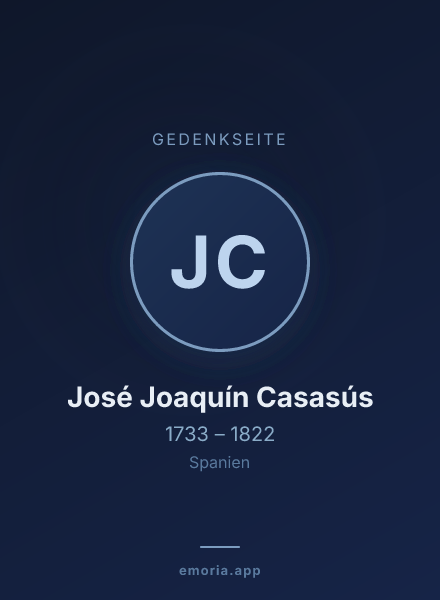 Gedenkportrait von José Joaquín Casasús