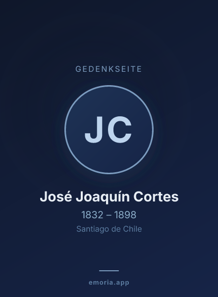 Gedenkportrait von José Joaquín Cortes